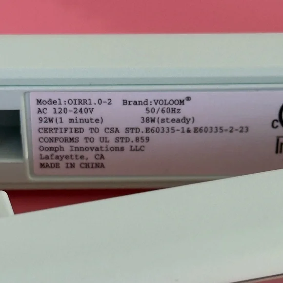 Voloom Rootie 3/4” Inch Professional Volumizing Ceramic Hair Iron OIRR1 - Picture 9 of 10